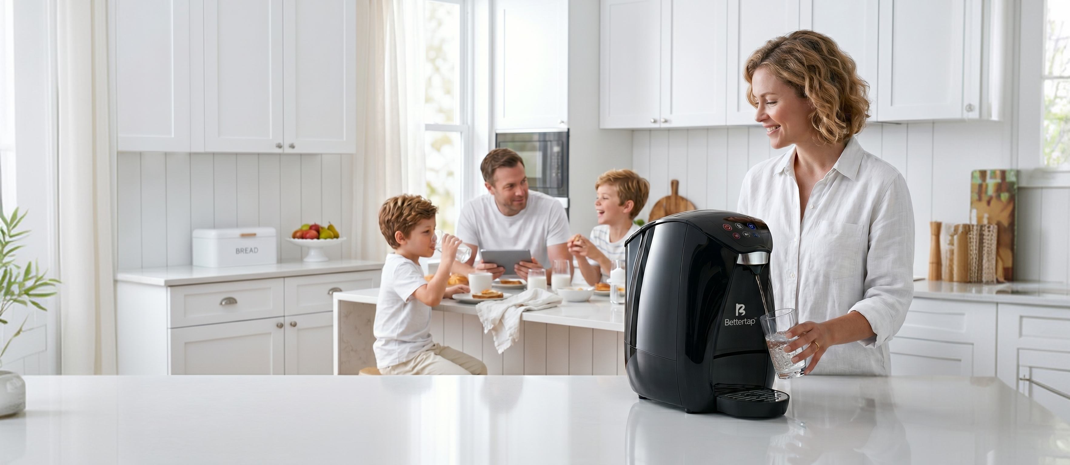 Family in the kitchen
